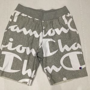 CHAMPION White & Gray Men Short size L new